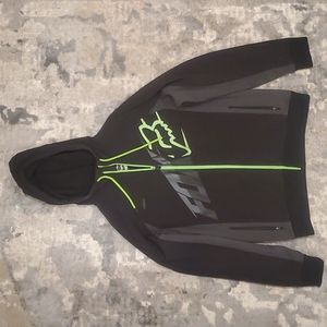 Men's Fox Jacket- Black & Green, Large